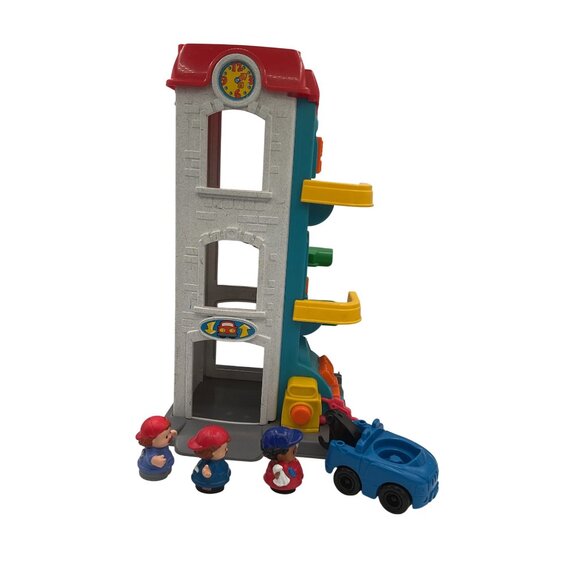 Fisher-Price Little People Auto Garage Playset With Figures & Car - Picture 2 of 4